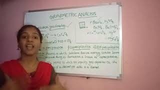 Gravimetric analysis Fifth semester inorganic chemistry Calicut university [upl. by Bannerman]