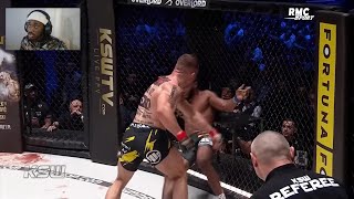 Je Réagis au combat de SALAHDINE PARNASSE VS ADRIAN BARTOSINSKI KSW [upl. by Janeva]