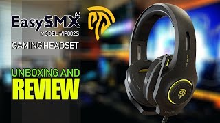 EasySMX VIP002S  Gaming Headset  Unboxing And Review [upl. by Erb]