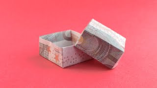 Euro Origami SCHACHTEL Geldgeschenk GELD FALTEN  Geburtstagsgeschenk  Money BOX  Tutorial [upl. by Petigny275]