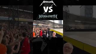 Metallica vs Megadeth James Hetfields Reaction to Dave Mustaine [upl. by Namref739]