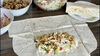 ШАУРМА домашняя с курицей  Супер рецепт домашней шаурмы шавермы Быстро вкусно и просто [upl. by Mott]