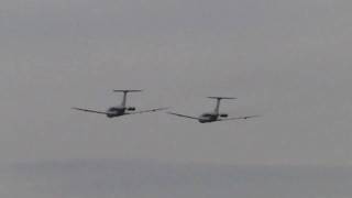 Formation of two VC10s on their final flight [upl. by Gilmour]