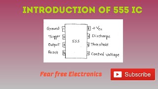 Introduction to 555 IC in telugu  555 IC Timer  Fear free Electronics [upl. by Tamah]