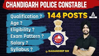 Chandigarh Police New Vacancy 2024  Chandigarh Police Constable Qualification Age  Full Details [upl. by Ititrefen209]