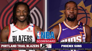 Portland Trail Blazers Vs Phoenix Suns  NBA Live PlayByPlay Scoreboard 2024 [upl. by Leuqer]