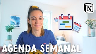 Cómo crear una AGENDA SEMANAL con Notion [upl. by Marice337]