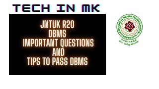 jntuk r20 dbms important questions [upl. by Johathan33]