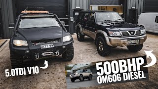 500BHP OM606 Diesel Nissan Patrol CAR SWAP REVIEW DieselPumpUK [upl. by Ayekram705]