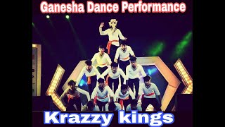 New Ganpati group Dance Performance  Krazzy kings dance crew  Choreography By Rohan Vaid [upl. by Ad905]