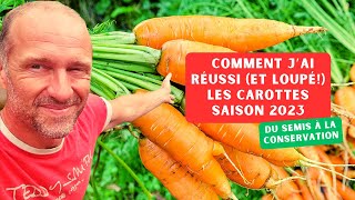 Comment réussir ses carottes 🤔  Mon expérience 2023 avec cette culture [upl. by Frederick]