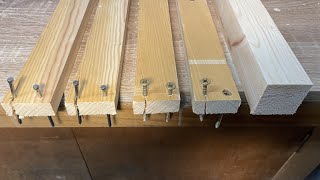 How to Avoid Splitting Wood from Nail and Screw  How to Hide Screw in Wood Tips [upl. by Noral]