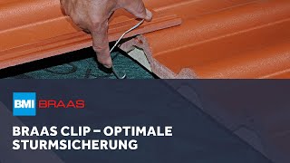 Optimale Sturmsicherung mit dem Braas Clip  Montage mit nur einer Hand  BMI Braas [upl. by Sheng]