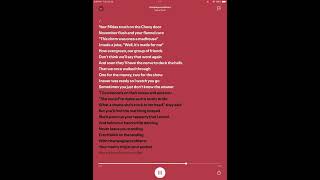 “Champagne Problems” by Taylor Swift Spotify Lyrics CLEAN [upl. by Holtorf]