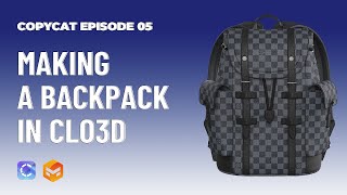 Making Backpack  Clo3d Marvelous Designer [upl. by Schmitt146]