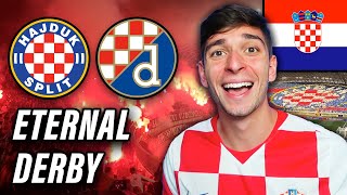 HAJDUK SPLIT VS DINAMO ZAGREB Croatia’s Eternal Derby [upl. by Lesoj]