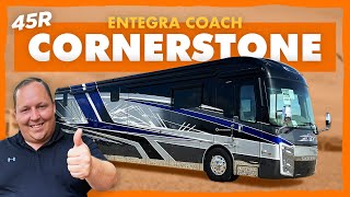 Entegra Coach Cornerstone  BEST Class A Diesel Pusher EVER [upl. by Jarus]