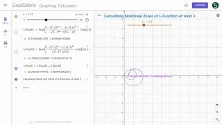 Calculating Nontrivial Zeros of LFunction of mod 3 [upl. by Bathsheba535]