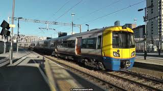 Rare Track  London Overground Train Departs From Platform 11 At Stratford Station London [upl. by Velvet]