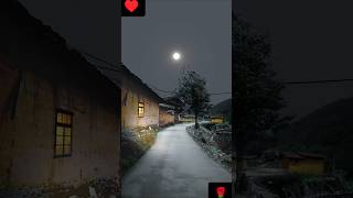 Village scenery at night ♥️🌹। shorts love night [upl. by Goodkin]