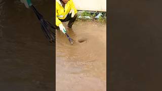 Unclogging Drain With Big Whirlpool shortvideo drainage satisfying shorts whirlpool [upl. by Laekcim]