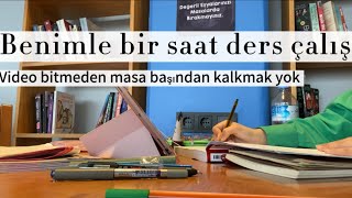 Benimle bir saat ders çalış  yks2023 studywithme benimledersçalış [upl. by Analart]