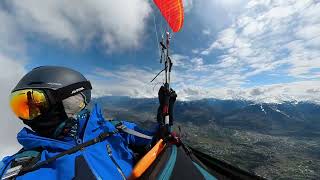 Paragliding Riederalp 219 km Triangle [upl. by Etnohs163]