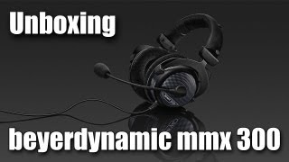 Unboxing  Casque Beyerdynamic MMX300  test micro [upl. by Priestley979]