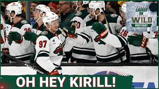 Locked on Wild POSTCAST Kirill Kaprizov Scores Twice as Wild Stun Bruins in Overtime 43 [upl. by Aryaz835]