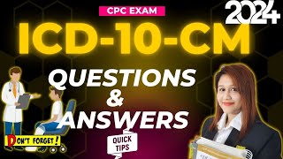 ICD 10 CM Questions and Answers  Medical Coding [upl. by Temhem]