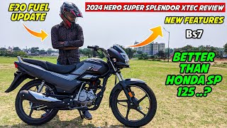 2024 Hero Super Splendor xtec Ride Review New update  Better Than Honda sp 125 [upl. by Dnomrej625]