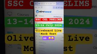 🎯 SSC CGL Oliveboard Live Mock Test 🔥 13 July ssc ssccgl2024 ssccgl [upl. by Silvester]