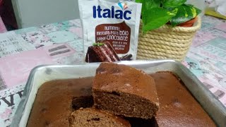 Bolo de CHOCOLATE de massa PRONTA ITALAC [upl. by Pattison444]