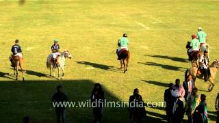 Polo players at Historic Polo Ground in Imphal [upl. by Nnaasil]