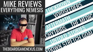 Nemesis Board Game  Every Expansion Reviewed by Mike [upl. by Yemar]