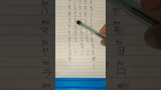 Japanese alphabet song katakana カタカナ [upl. by Aya]