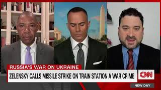 War on Ukraine  Zelensky Calls Missile Strike on Train Station A War Crime  New Day CNN  492022 [upl. by Utley]