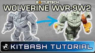 BattleTech KITBASH Tutorial Wolverine WVR9W2 [upl. by Heyer144]