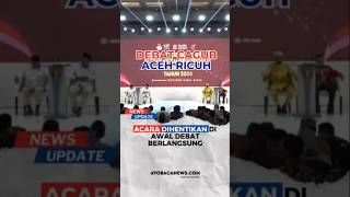 Debat Cagub Aceh Ricuh Acara Dihentikan  shortsfeed [upl. by Reltuc]