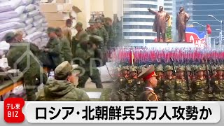 ロシア西部に北朝鮮兵ら5万人集結か 数日以内に大規模攻勢の可能性 [upl. by Lacym]