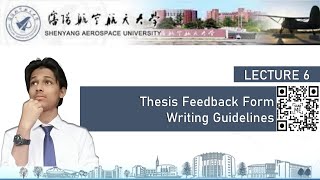 Lecture 6 Thesis Feedback Form [upl. by Acessej]