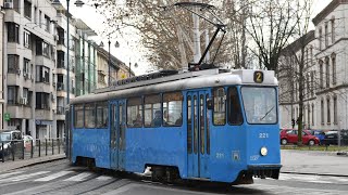 HR Zagrebački tramvaj  Trams in Zagreb [upl. by Annatsirhc]