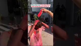 Gulal Bolke Dosto ne Holi pe Lagaya Rang Chheti De Drivari Sikha 🥲 shorts holi2024 ytshorts [upl. by Halimak]