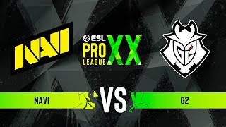 NAVI vs G2  ESL Pro League Season 20  Semifinal [upl. by Barby332]