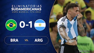 BRASIL vs ARGENTINA 01  RESUMEN  ELIMINATORIAS SUDAMERICANAS  FECHA 6 [upl. by Holder179]