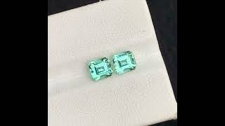 185 Carats Green Seafoam Tourmaline Pair Rear Tourmaline Pair Emerald Shape [upl. by Jorin]