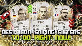 BEST ICON SNIPING FILTERS TO DO RIGHT NOW ON FIFA 22 BEST TOTY TRADING METHODS ON FIFA 22 [upl. by Marijo]