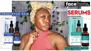 FACEFACTS Serums  FaceFacts 3 Lactic Acid Serum  FaceFacts 2 Salicylic Acid Serum ReviewPart 1 [upl. by Nodnerb399]