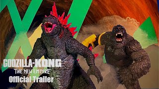 Godzilla x Kong  The New Empire  Official Trailer  Stop Motion [upl. by Atirahc]