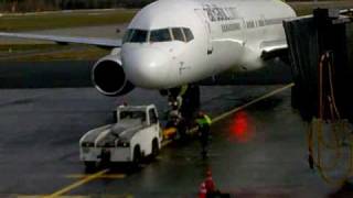 airBaltic B757200 YLBDC at Riga airport RIXEVRA [upl. by Idnas]